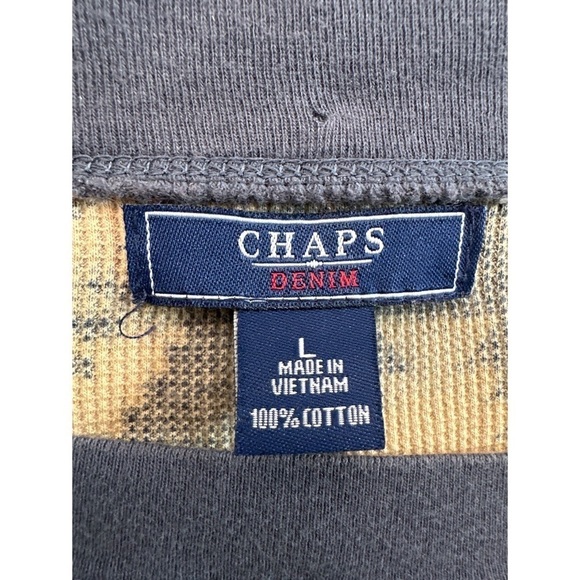Chaps Denim Aztec Southwestern Long Sleeve Sweatshirt - Picture 6 of 9